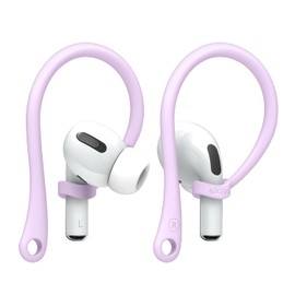 elago Ear Hooks Designed for AirPods Pro, 4 & 3 & 2 & 1, Earbuds Accessories, Anti-Slip, Ergonomic Design, Comfortable Fit (Lavender) [US Patent Registered]