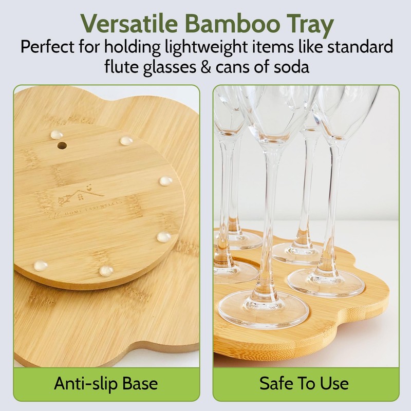 SLS Home essentiæls Set of 8 Bamboo spice Jars with