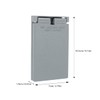 Hemobllo Aluminum Die-Cast Socket Cover Weatherproof Wall Outlet Cover Metal