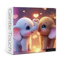 Funny Elephant Puzzles for Adults 1000 Pieces, Cute Animal Art Jigsaw Puzzles, Impossible Hard Difficult Challenging Puzzle