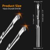 10Pcs Drywall Cutting Tools 3/16" Guide Point Cutting Bits,Drywall Bit