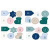 folia 64121 Advent Calendar Set, Basic with Motif Print, Approx.