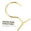 BUGUUYO 4 x Scandinavian Scarf Rings Hangers Robust Metal Hanger