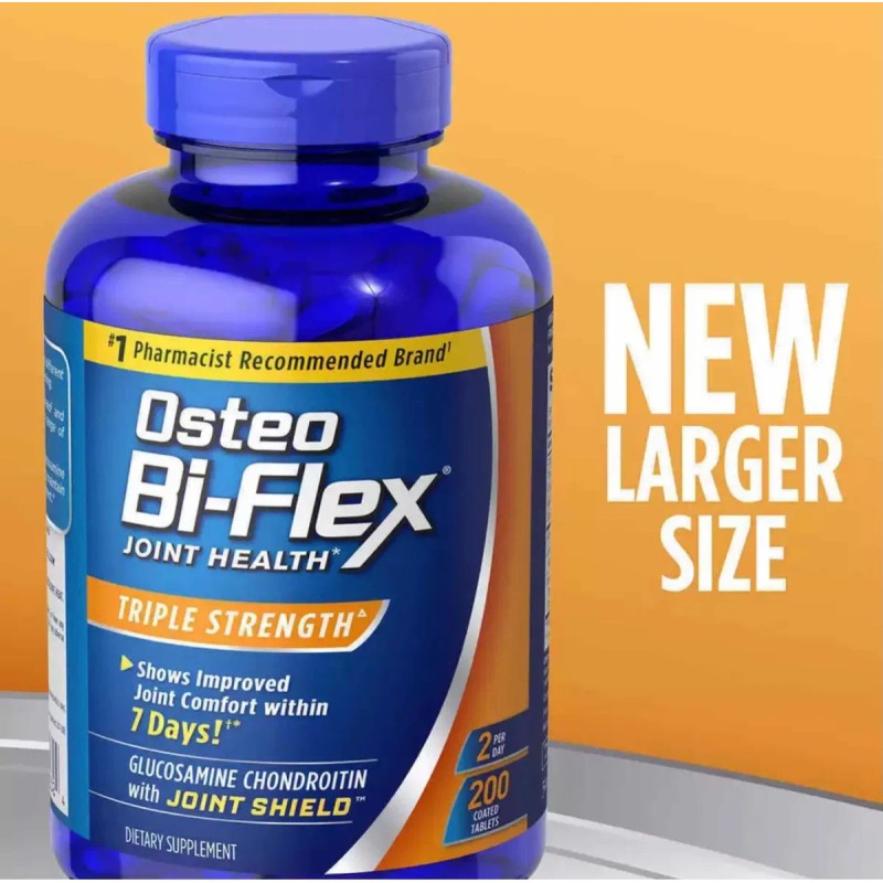 Osteo Flex Triple Strength 200 Cápsulas Hecho Usa Sabor
