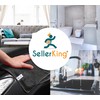 SellerKing® 6 Microfibre Cloths Green (3) and Blue (3) Microfibre