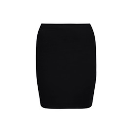 Conta Women's Cotton and Elastane Tube Skirt, Multifunctional Skirt, Top, Shirt Extension or Kidney Warmer, Perfect Comfort, Size S - XXL, black