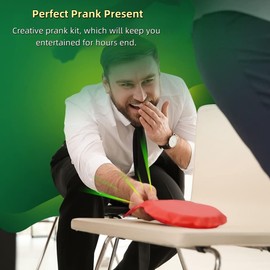 12Pcs Pranks Kits Box, Practical Jokes Games for Adults Men Friends Tricks April Fools Novelty Prank Set Party Bag Fillers Pranks Funny Jokes Tricky Toy Favour Supply for Home (B)
