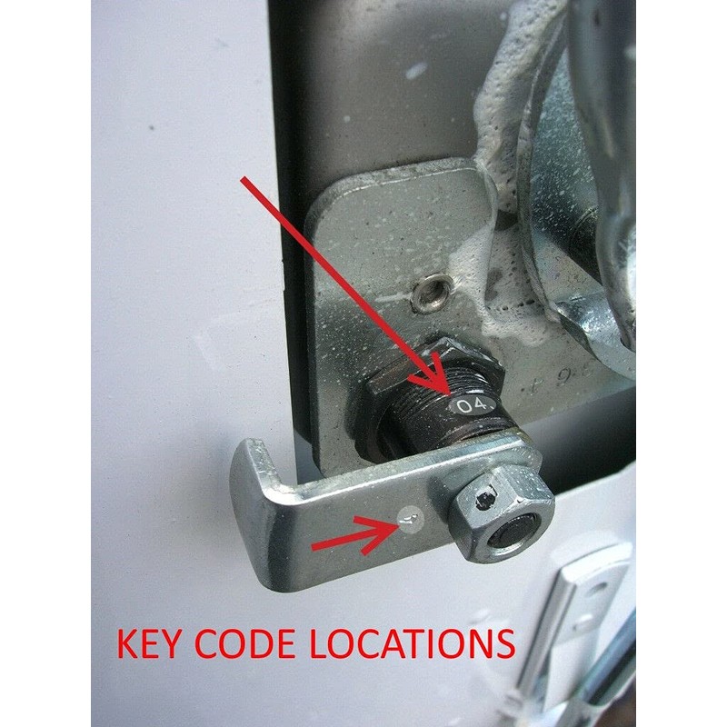 Knapheide 26109983, Replacement Lock & Key Kit for T-latches, Key