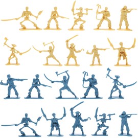 Toyvian 100Pcs Pirate Soldier Model Toys Skeleton Warriors Models Figures Miniature People Figurines Set Ancient Soldier Figures Pirate Accessories