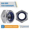 Topnorm24 Topnorm24 - Sicherungsmuttern DIN 985 Edelstahl M10-25 Stck A2