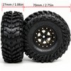 HOBBYSOUL Brass RC 1.0 wheels and tires 70mm Tall, Soft
