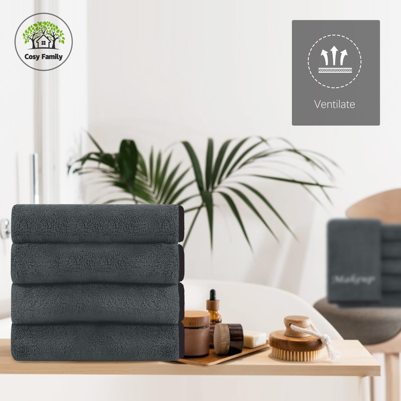 Cosy Family 10 Pack Makeup Remover Wash Cloths - Soft