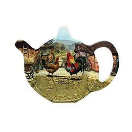 Cockerel & Hen Teabag Tidy