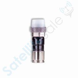 SatelliteSale Indoor/Outdoor Coaxial F-Type Fittings Weather-Seal Connectors for RG-6 Coax Cables Pack of 10 Pcs