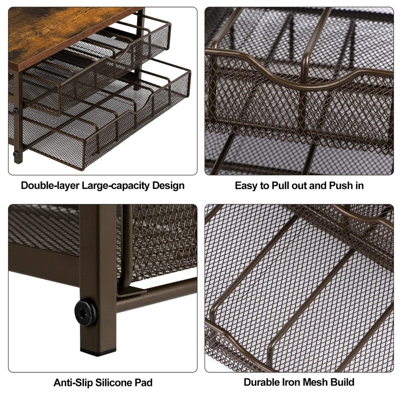 Coffee Pod Drawer Holder Coffee Pod Storage Organizer for Counter