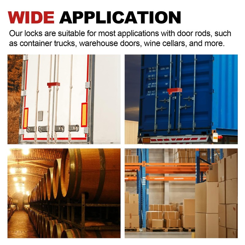 Shipping Container Lock, 9"- 15.4" Heavy Duty Steel Cargo Door