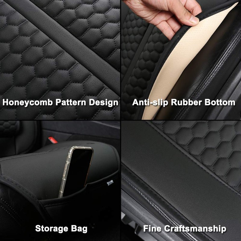 Black Panther Car Seat Cover, 1 Piece Universal Sideless Driver