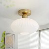 KCO Lighting Mid Century Modern Large Semi Flush Mount Ceiling