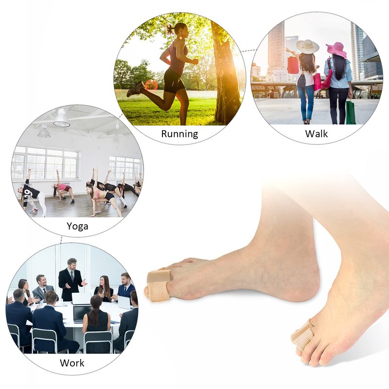 4 Hole Toe Orthosis Toe Straightener Gel Fiber Toe Corrector