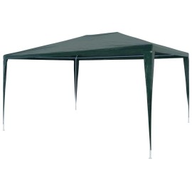 vidaXL Party Tent PE Green 9'10"x13'1", 45092