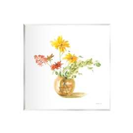 Stupell Industries Summer Floral Vase Wall Plaque Art by Danhui Nai