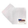 USDISC Paper Sleeves 100g No Window, Flap, White, Pack of