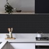 Matte Black Peel and Stick Wall Tiles for Kitchen, WalDecoo