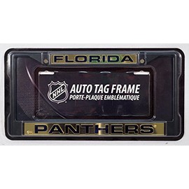 Rico Florida Panthers Black Metal License Plate Frame Holder