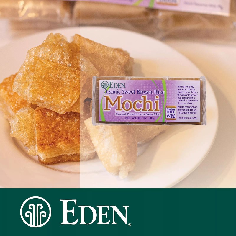 Eden Organic Sweet Brown Rice Mochi 10.5 Ounce Chewy Cakes