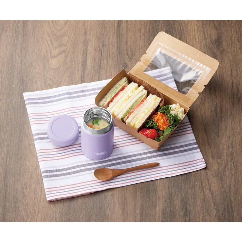 【Small Capacity Model】 THERMOS Vacuum Insulated Soup Jar 200ml Purple