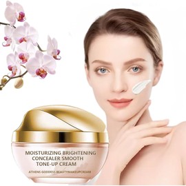Crema Hidratante Iluminadora Y Tonificante Suave, Corrector Iluminador Hidratante Crema Tónica, Crema Hidratante Y Aclaradora De La Piel (1PCS)