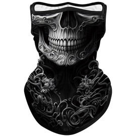 Obacle Neck Gaiter Face Mask Bandana with Ear Loops for Men Women Sun Protection