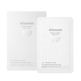 mixsoon Melting Collagen Cheek Film - Firming, Nourishing and Moisture-Infusing Melting Patch, Revitalizing Care for Plump, Smooth Cheeks 0.03g / 0.001 fl. oz. (5pairs / 10ea) Korean Glass Skin Care