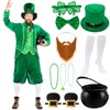 Capoda 12 Pcs St Patrick's Day Leprechaun Costume Men's Leprechaun