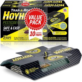 HOY HOY Trap A Roach For Home Bait Glue/Sticky Pest Control Roach Killer 10pk