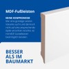 Weimarer Profile White Skirting Boards, MDF / Film, 60 /