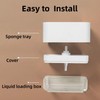 Dish Soap Dispenser and Sponge Holder for Kitchen, Detachable Liquid