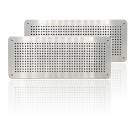 Air Brick Cover for Pest Proofing – Rat/Mouse Prevention Air Vent Cover – Aluminium Alloy Cover to Stop Rodents & pests Entering Property – for Internal or External use (Pack of 2, 100 X 250mm)