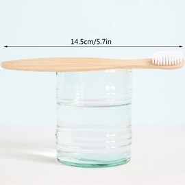 LYGIV 20PCS Bamboo Toothbrushes Soft Bristles Biodegradable Natural Wooden Toothbrush for Men Women, White Portable Plastic Free Eco-Friendly Tooth Brush Men Women Travel