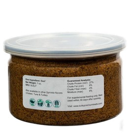 Lucky Premium Treats Jerky Sprinkles Dog Food Topper All-Natural Kibble Seasoning Adds Delicious Flavor to Your Dogs Food Made in The USA