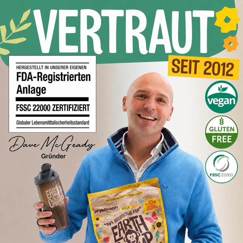Vegan Protein Vanilla, No Sucralose, Vegan Protein Powder Made from