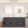 Keonjinn 22 x 30 Brushed Nickel Bathroom Mirrors for Over