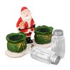 Holiday Salt and Pepper Shakers,Transparent Seasoning Shaker with Tray -