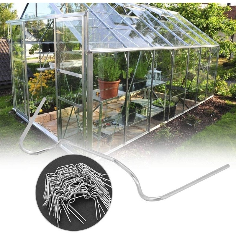 Young Wolf 100pcs Thick Stainless Steel Wire Elite Greenhouse Glazing