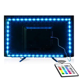 maylit Tv Led Backlight, 22.3ft Led Strip Lights for 85-100in Tv, Tv Lights kit with Remote, RGB Bias Lighting for Room Decor