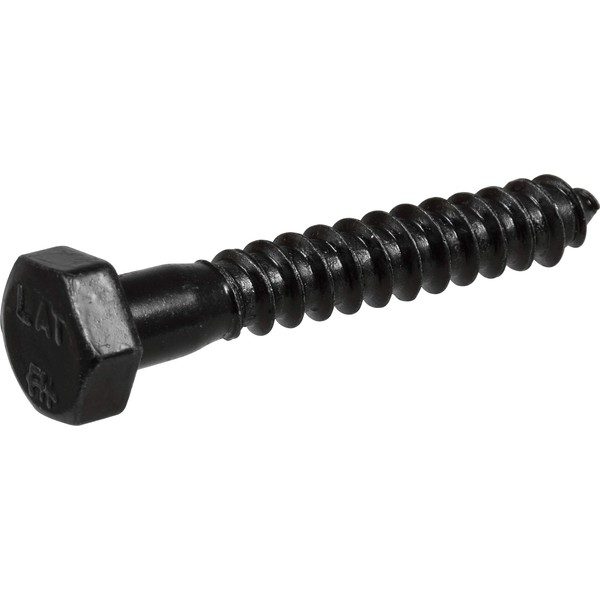 The Hillman Group 852519 5/16 x 1-1/2" Hex Lag Screw- Black Finish 6-Pack