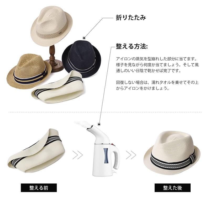SIGGI Hat, Straw Hat, Sun Hat, UV Protection, Foldable, Outdoor,