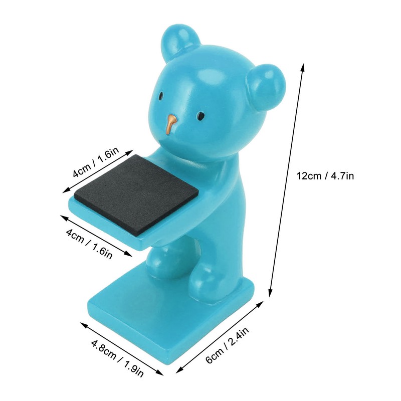 Bear Watch Stand Handcrafted Three Dimensional Modern Style Resin Watch