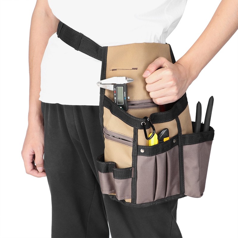 Multifunctional Adjustable 10 Pockets Portable Garden Tool Holder Waist Bag