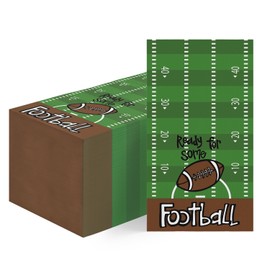 Horaldaily - Servilletas decorativas de papel desechables, 100 Super Bowl para invitados, temática de fútbol para fiestas, almuerzos, cenas, cocina y baño